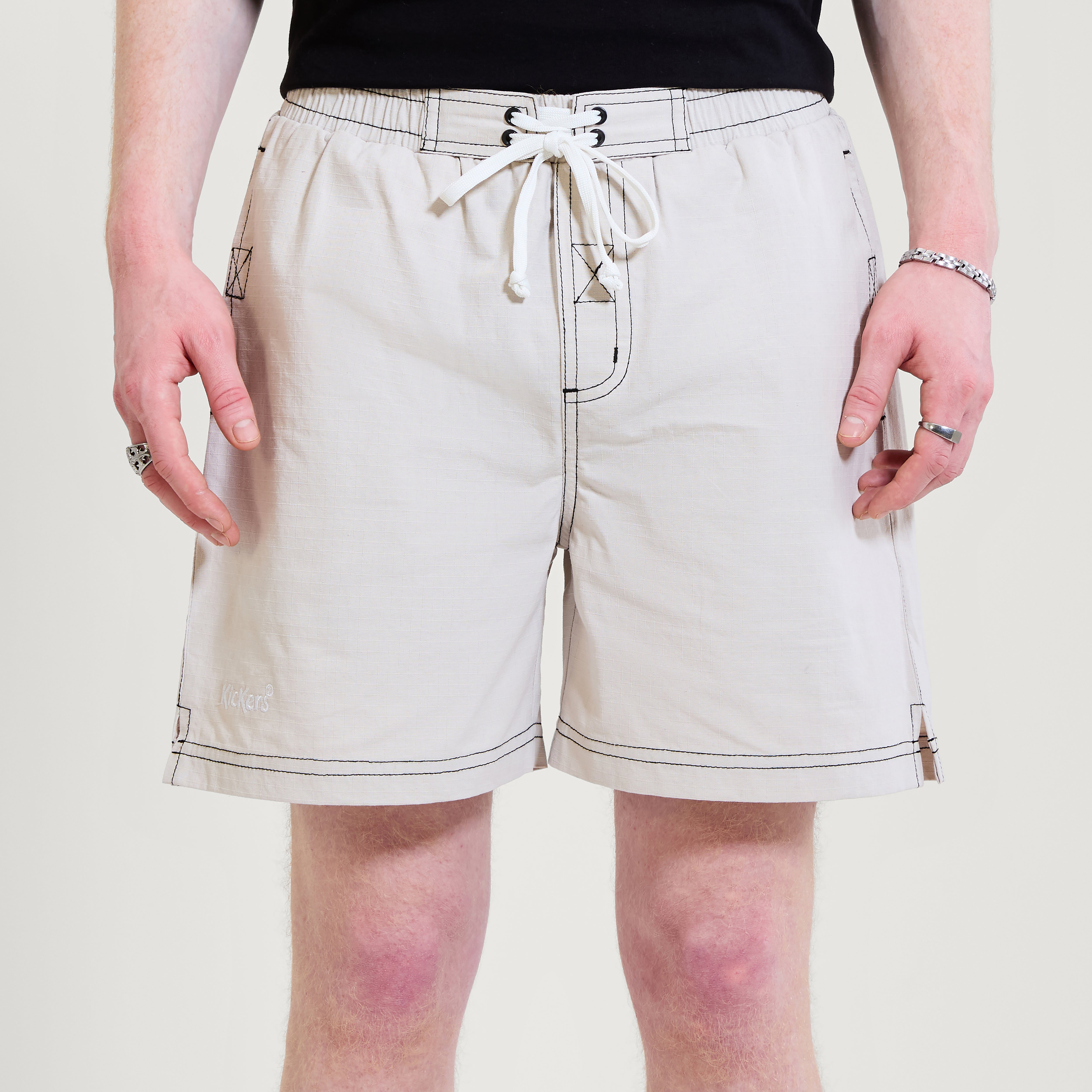 Adult Mens Kickers Swim Short Grey, view 1