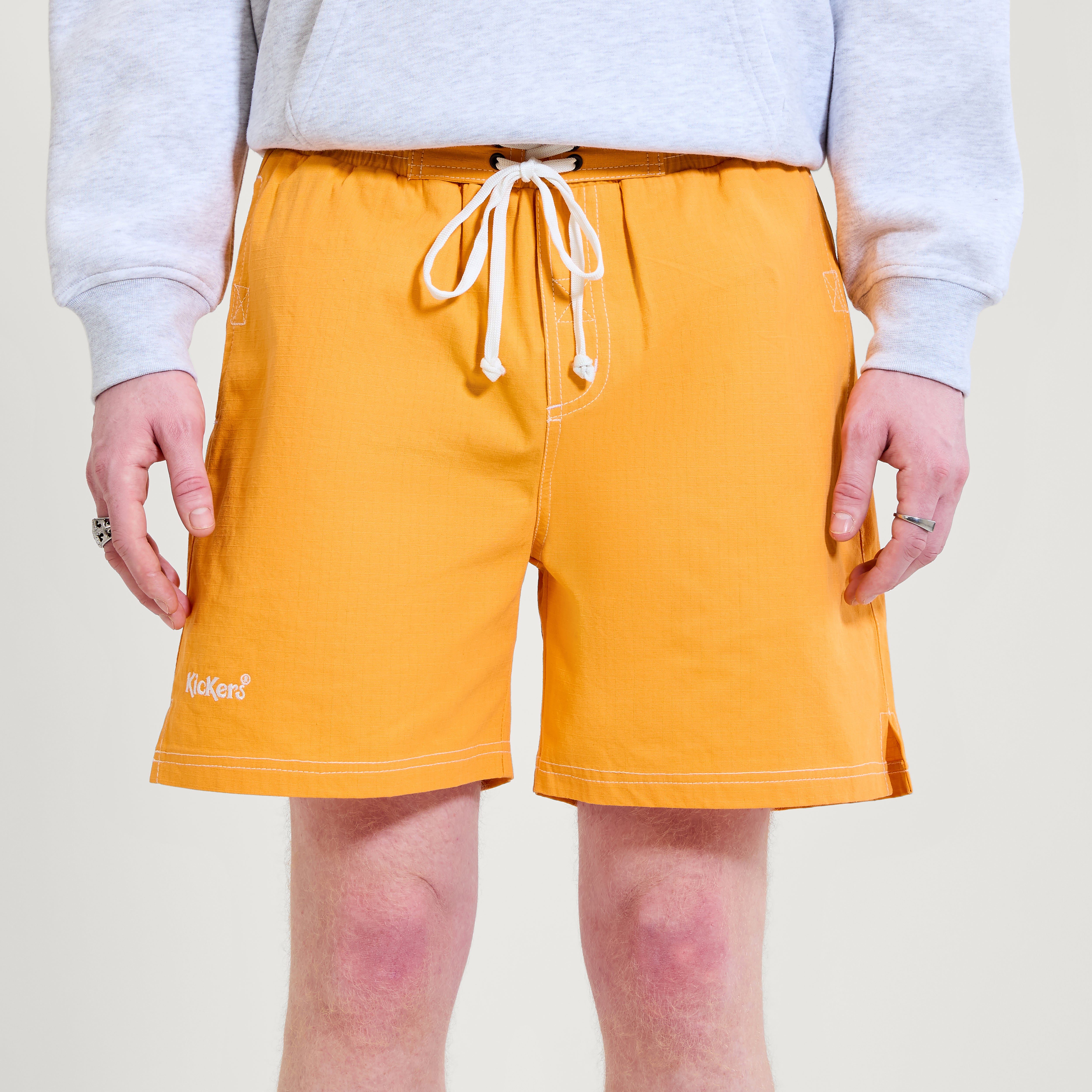 Adult Mens Kickers Swim Short Orange, view 1