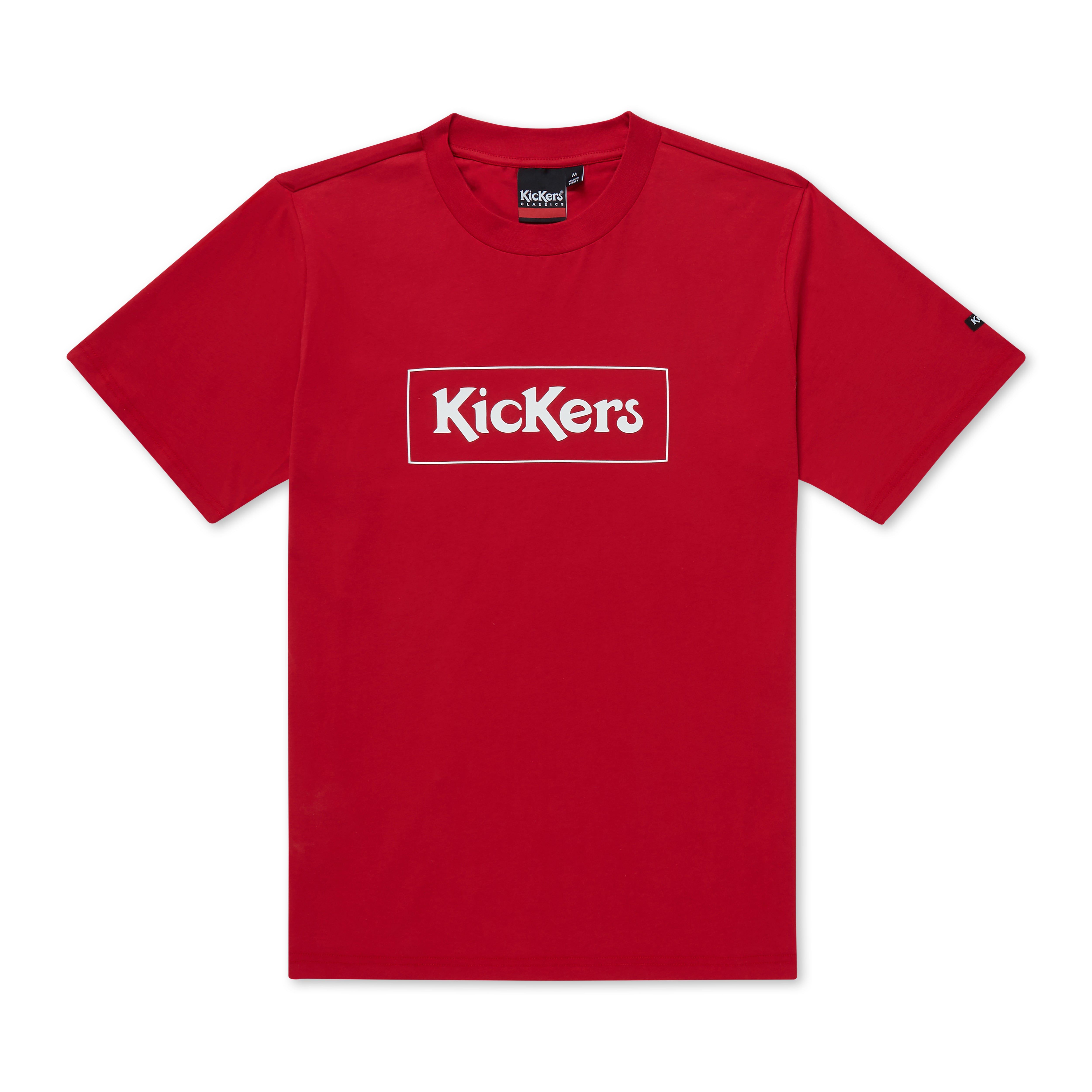 Adult Mens Kickers Classic Box Tee Red, view 1