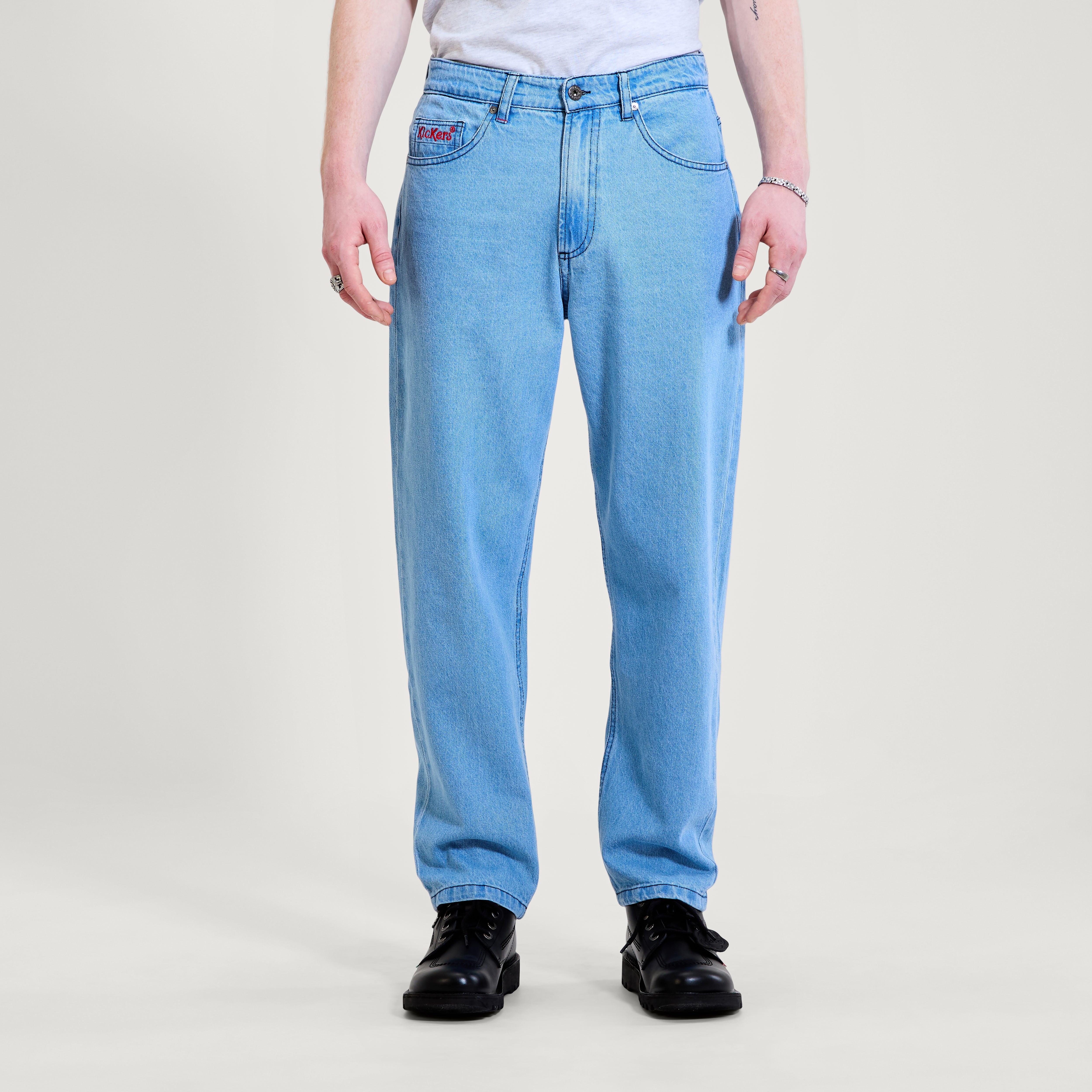 Adult Mens Kickers Classic Straight Leg Jean Blue, view 1