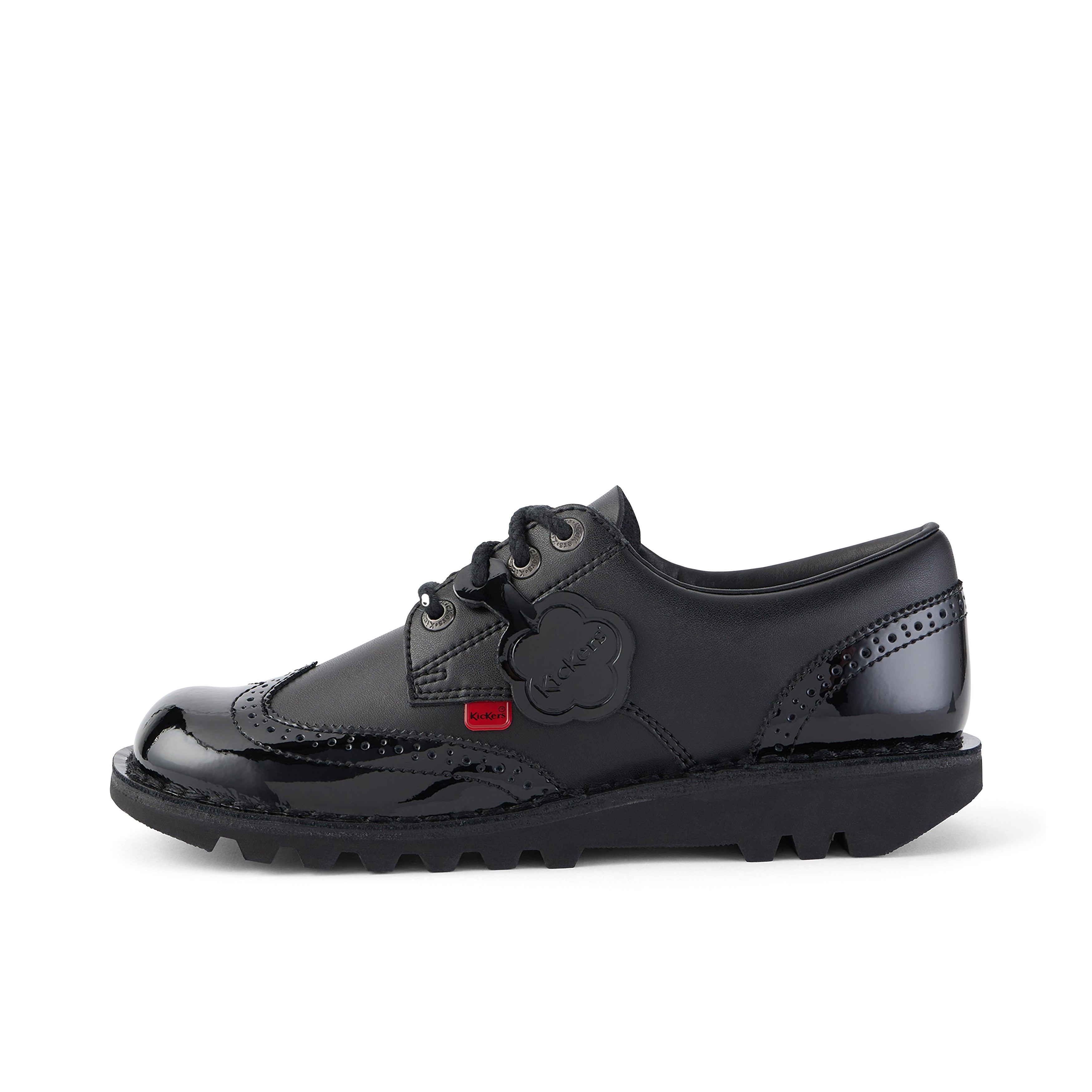 Kick Lo Brogue Lthr Af Blk Black | Kickers