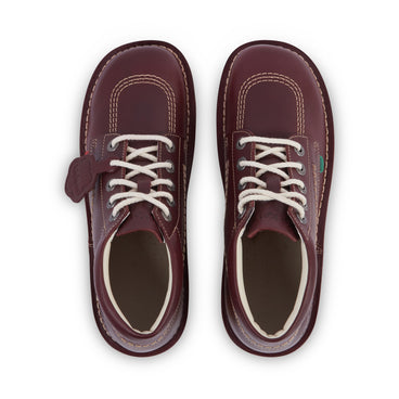 Detail view (Top view mapped) of Adult Unisex Kick Hi Leather Dark Red