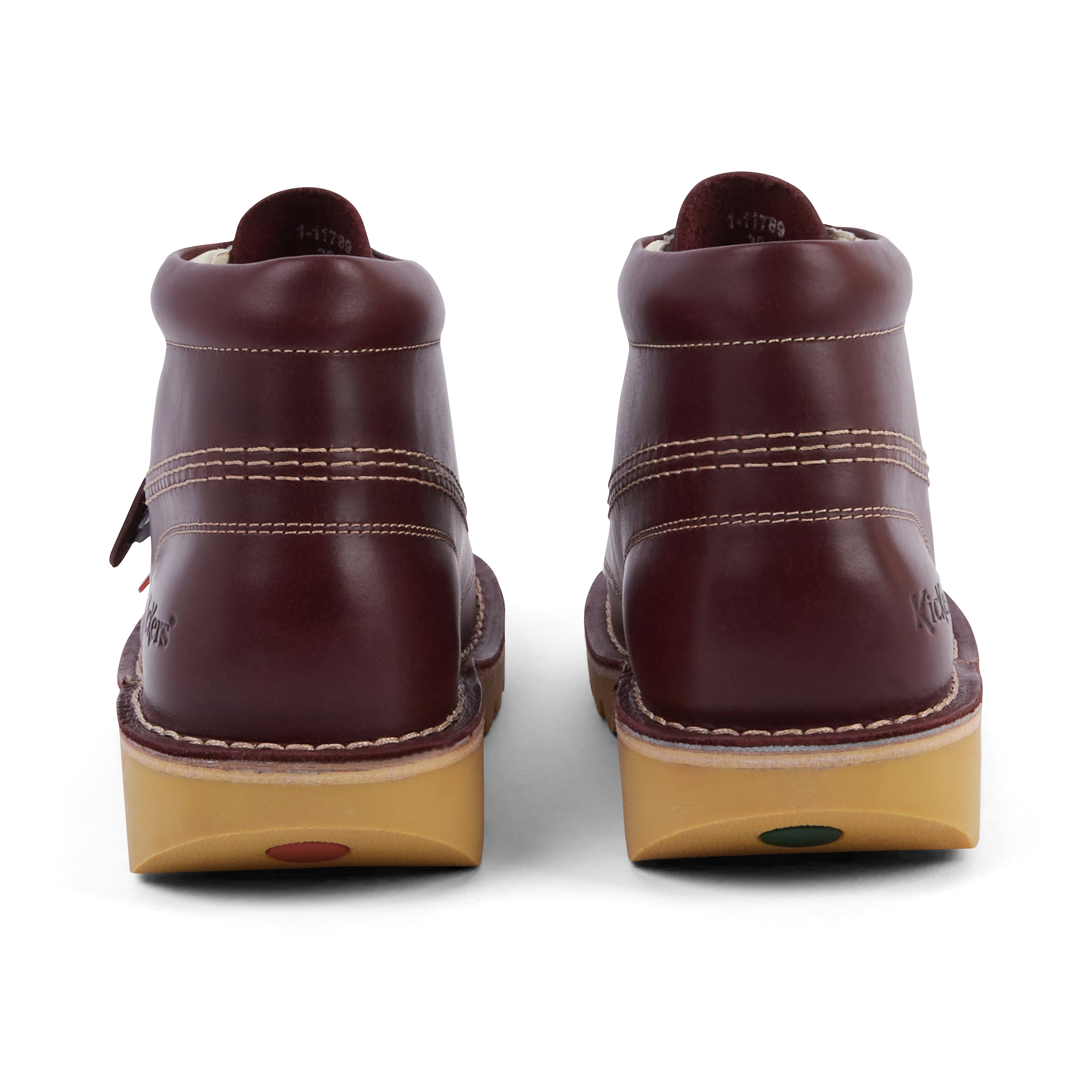Kick Hi Lthr Au Dk Red Red | Kickers