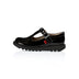 Left side view of Junior Girls Kick T Bar Patent Leather Black