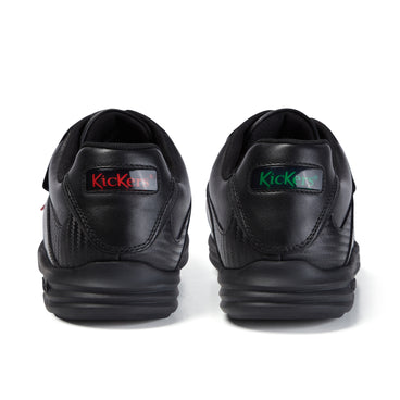 Back view of Adult Mens Reasan Strap Leather Black