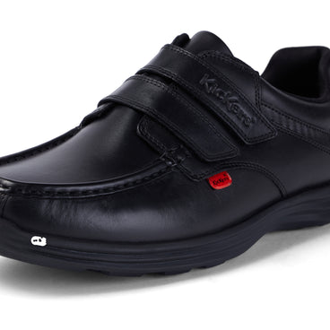 Detail view (close-up) of Adult Mens Reasan Strap Leather Black