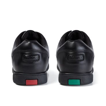 Back view of Adult Mens Fragma Lace Leather Black