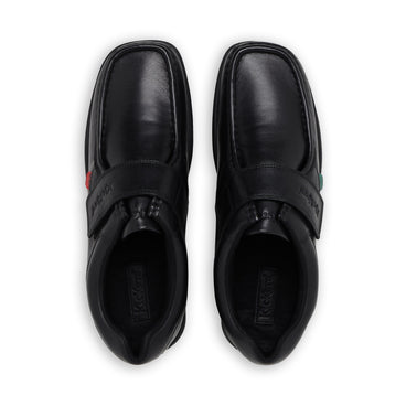 Detail view (Top view mapped) of Adult Mens Fragma Strap Leather Black