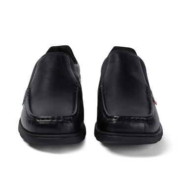 Front view of Adult Mens Fragma Slip Leather Black