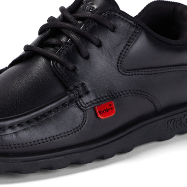 Detail view (close-up) of Junior Boys Fragma Lace Leather Black