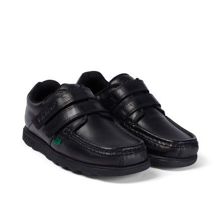 Junior Boys Fragma Twin Vel Leather Black