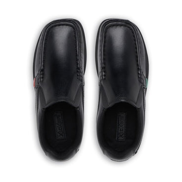 Detail view (Top view mapped) of Junior Boys Fragma Slip Leather Black