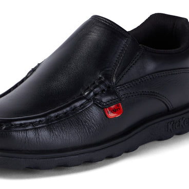 Detail view (close-up) of Junior Boys Fragma Slip Leather Black