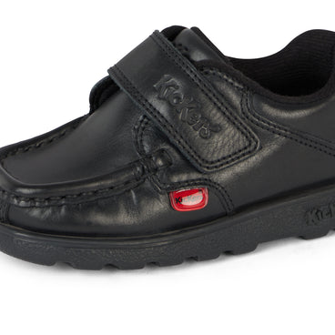 Detail view (close-up) of Infant Boys Fragma Strap Leather Black