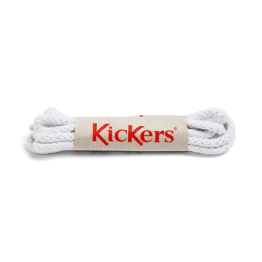 Left side view of Junior Unisex Cotton Laces White