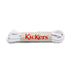 Left side view of Junior Unisex Cotton Laces White