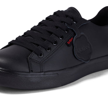 Detail view (close-up) of Youth Unisex Tovni Lacer Leather Black