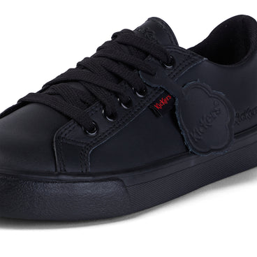Detail view (close-up) of Junior Unisex Tovni Lacer Leather Black