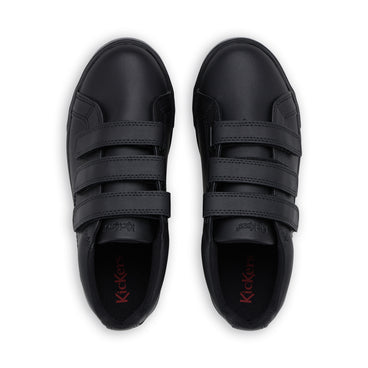 Detail view (Top view mapped) of Youth Unisex Tovni Trip Leather Black