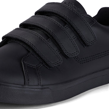 Detail view (close-up) of Youth Unisex Tovni Trip Leather Black