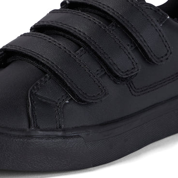 Detail view (close-up) of Junior Unisex Tovni Trip Leather Black