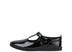 Left side view of Youth Womens Kariko T Bar Patent Leather Black