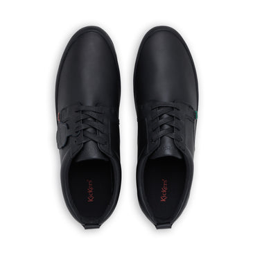 Detail view (Top view mapped) of Adult Mens Kariko Gibb Leather Black