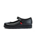 Left side view of Junior Girls Fragma Pop Leather Black