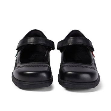 Front view of Junior Girls Fragma Pop Leather Black