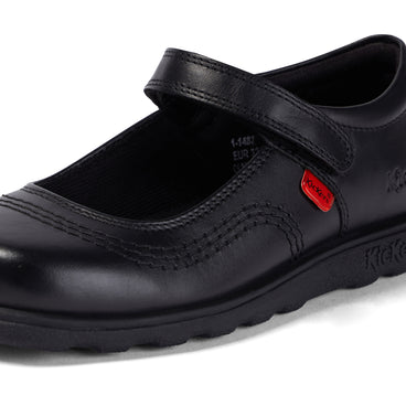 Detail view (close-up) of Junior Girls Fragma Pop Leather Black