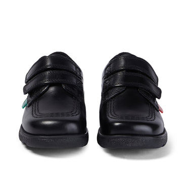Front view of Infant Boys Fragma Lo Twin Vel Leather Black