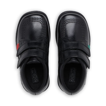 Detail view (Top view mapped) of Infant Boys Fragma Lo Twin Vel Leather Black