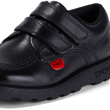 Detail view (close-up) of Infant Boys Fragma Lo Twin Vel Leather Black