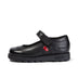 Left side view of Infant Girls Fragma Pop Leather Black