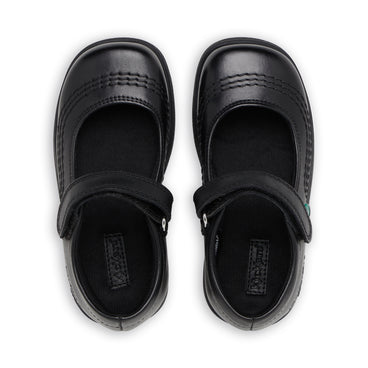 Detail view (Top view mapped) of Infant Girls Fragma Pop Leather Black