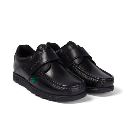 Youth Mens Fragma Strap Leather Black