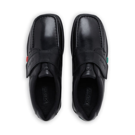 Youth Mens Fragma Strap Leather Black