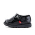 Left side view of Infant Girls Fragma T-Bar Patent Leather Black