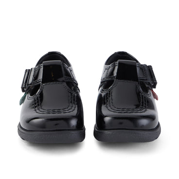 Front view of Infant Girls Fragma T-Bar Patent Leather Black