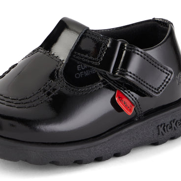 Detail view (close-up) of Infant Girls Fragma T-Bar Patent Leather Black