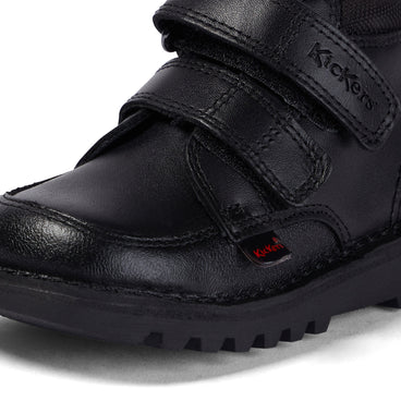 Detail view (close-up) of Infant Boys Kick Hi Scuff Leather Black