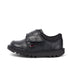 Left side view of Infant Boys Kick Lo Scuff Leather Black