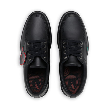 Detail view (Top view mapped) of Adult Unisex Kelland Lo Leather Black