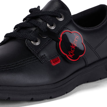 Detail view (close-up) of Adult Unisex Kelland Lo Leather Black