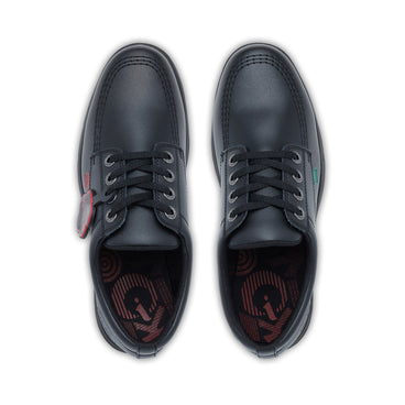 Detail view (Top view mapped) of Youth Unisex Kelland Lo Leather Black