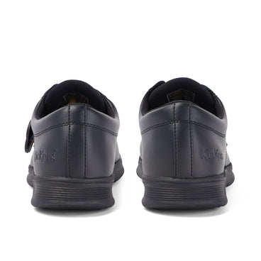 Back view of Youth Unisex Kelland Lo Leather Black