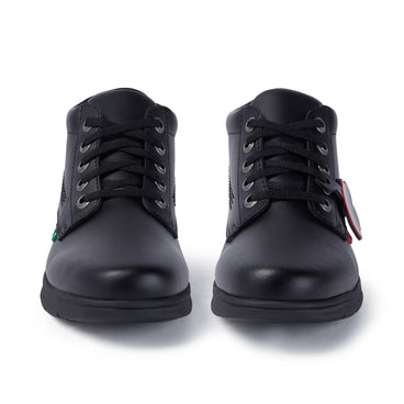 Front view of Youth Unisex Kelland Hi Leather Black