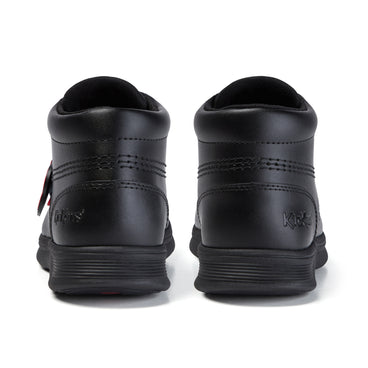 Back view of Youth Unisex Kelland Hi Leather Black