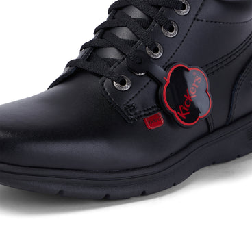 Detail view (close-up) of Youth Unisex Kelland Hi Leather Black