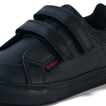 Detail view (close-up) of Infant Boys Tovni Twin Vel Leather Black